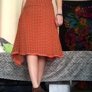 Groovy orange skirt